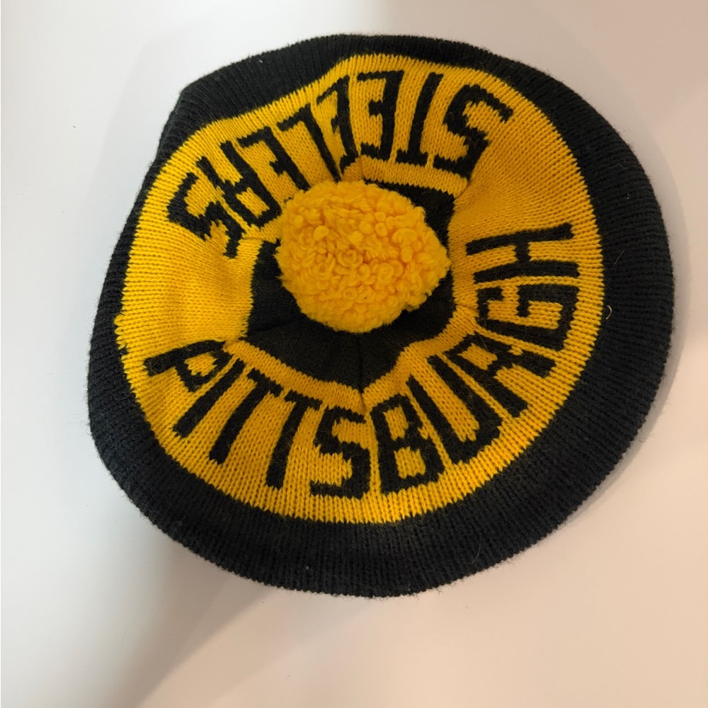 Pittsburgh Steelers Black and Yellow Knit Hat